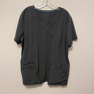 SrubStar Gray Scrub top XL stretch workwear